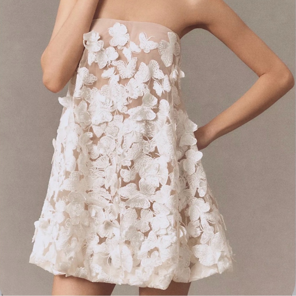 Dress The Population Sachi Sleeveless Butterfly Bubble Mini Dress